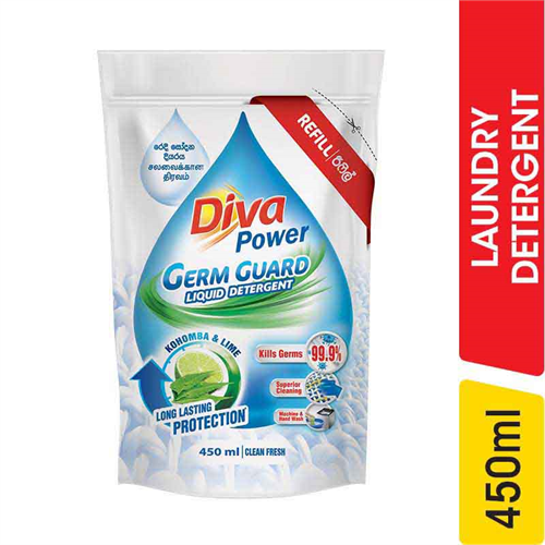 Diva Germ Guard Liquid Detergent Refill - 450.00 ml