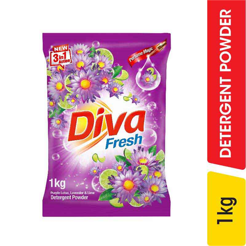 Diva Purple Lotus Detergent Powder - 1.00 kg