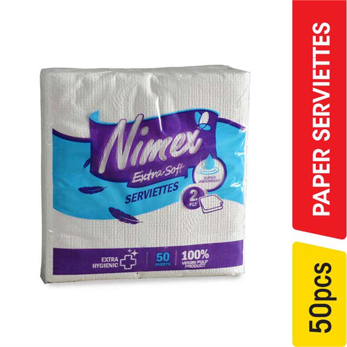 Nimex Paper Serviettes 2 ply - 50.00 pcs