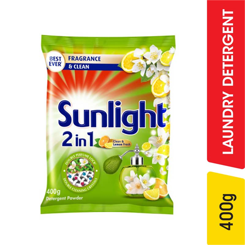 Sunlight Clean & Lemon Fresh Washing Powder - 400.00 g