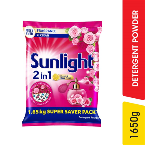 Sunlight Clean & Rose Fresh Detergent Powder - 1,650.00 g