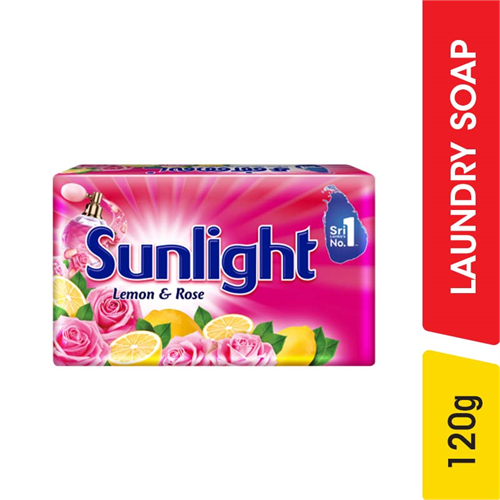 Sunlight Lemon & Rose Detergent Soap - 120.00 g