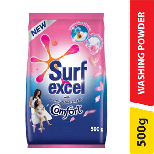 Surf Excel Laundry Detergent Powder, Comfort - 500.00 g