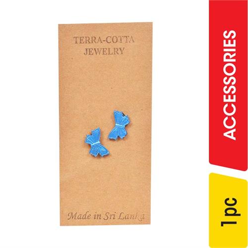 Terra-Cotta Butterfly Earrings - 1.00 pc