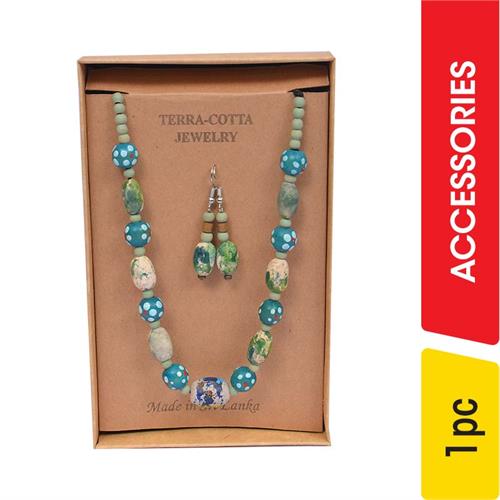 Terra-Cotta Necklace With Earrings Gift Pack - 1.00 pc