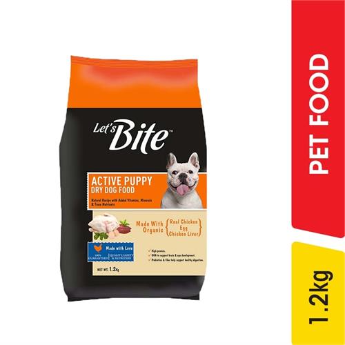 Lets Bite Active Puppy Dog Food - 1.20 kg