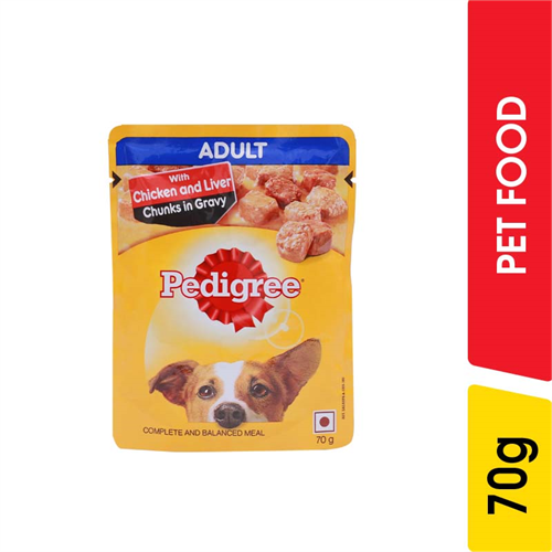 Pedigree Adult Chicken Liver Chunks - 70.00 g