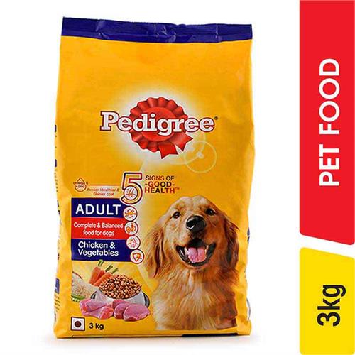 Pedigree Adult Chicken & Vegetable Food - 2.80 kg