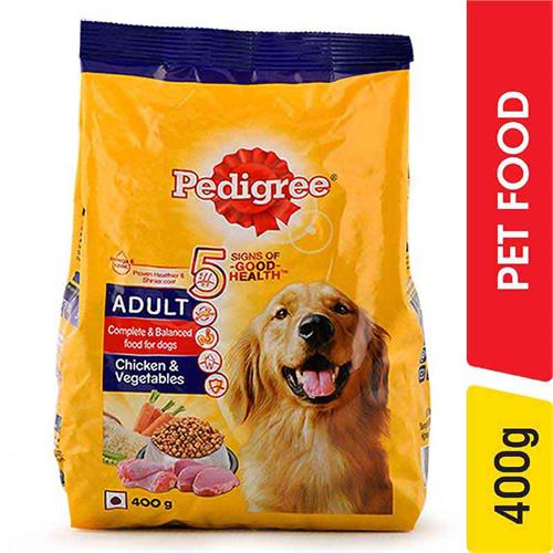 Pedigree Adult Chicken & Vegetable Food - 370.00 g