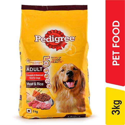 Pedigree Adult Meat & Rice Food - 2.80 kg