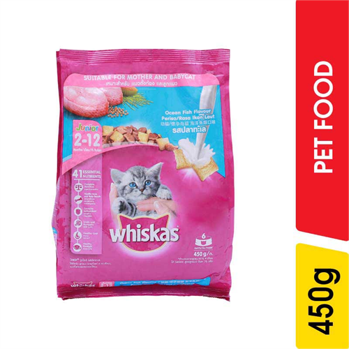 Whiskas Kitten Ocean Fish and Milk - 450.00 g