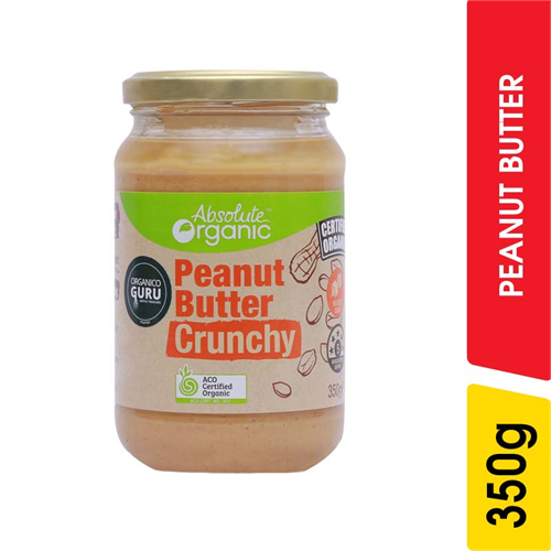 Absolute Organic Peanut Butter Crunchy - 350.00 g
