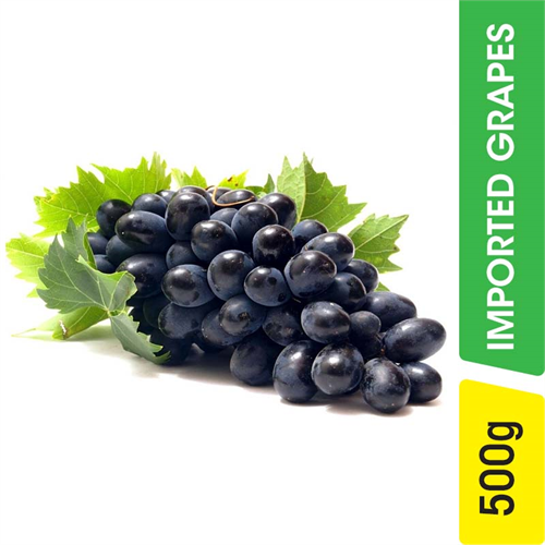 Imported Black Grapes - 500.00 g