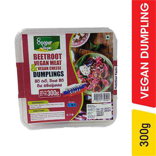 Sooper Vegan Beetroot Vegan Dumplings - 300.00 g