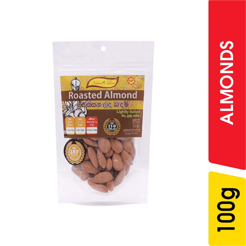 Nature's Love Roasted Almonds Lightly Salted - 100.00 g