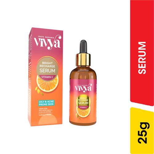 Vivya Bright Recharge Serum, Vitamin C - 25.00 g