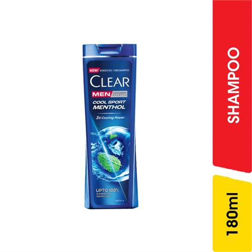 Clear Men Cool Sport Menthol Shampoo - 180.00 ml