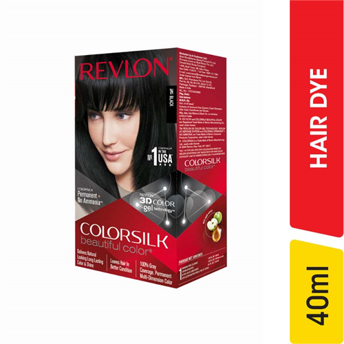 Revlon Colorsilk 3D Hair Color -Black - 40.00 ml