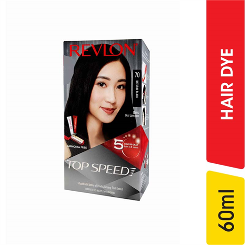 Revlon Top Speed Natural Black Hair Colour - 60.00 ml