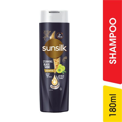 Sunsilk Black Shine Shampoo - 180.00 ml