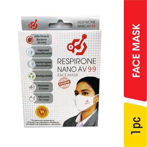 Respirone Nano AV 99 Face Mask Black, Large - 1.00 pc