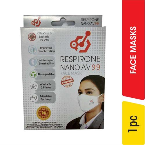 Respirone Nano AV 99 Face Mask White, Small - 1.00 pc