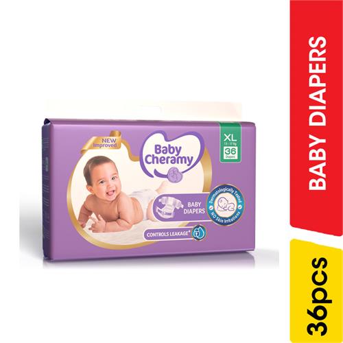 Baby Cheramy Baby Diapers, Extra Large - 36.00 pcs