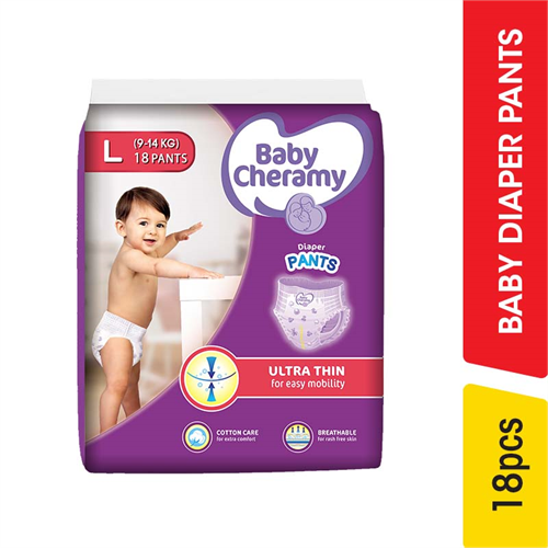Baby Cheramy Diaper Pants, L - 18.00 pcs