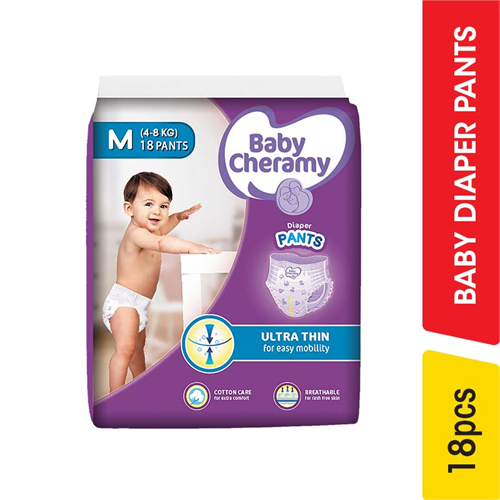 Baby Cheramy Diaper Pants, M - 18.00 pcs