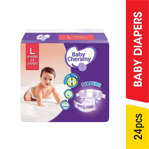 Baby Cheramy Diapers,L - 24.00 pcs