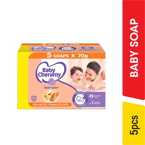 Baby Cheramy Regular Baby Soap Multi Pack 75 g - 5.00 pcs