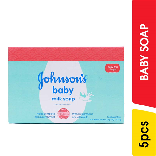 J&J Baby Milk Soap Multi Pack - 5.00 pcs