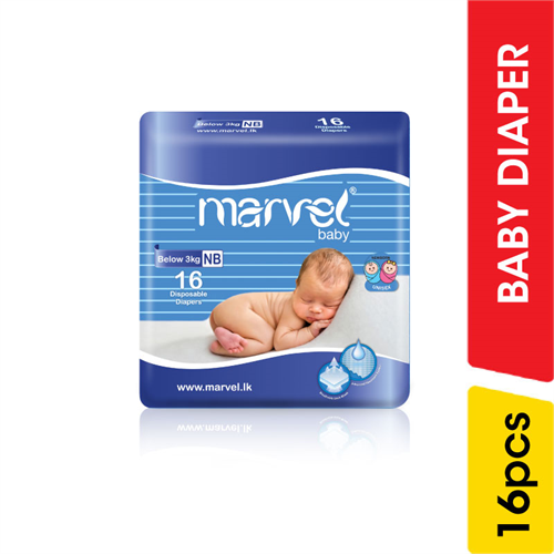 Marvel Baby Diaper New Born - 16.00 pcs
