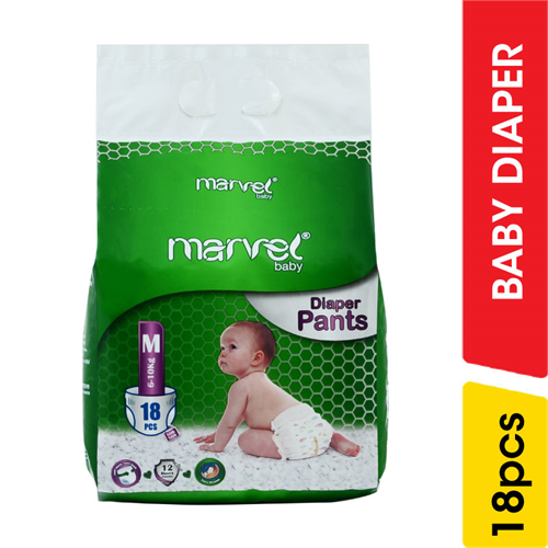 Marvel Baby Diaper Pants M - 18.00 pcs