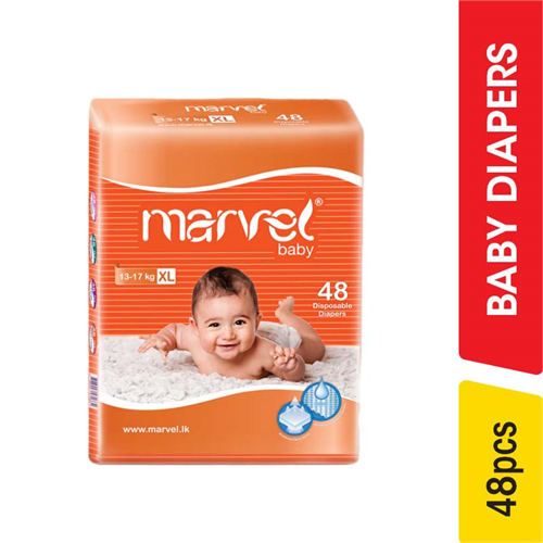 Marvel Baby Diapers,Extra Large - 48.00 pcs