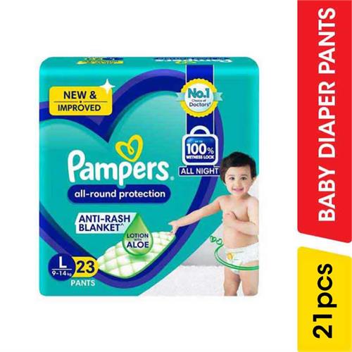 Pampers Baby Diaper Pants, L - 20.00 pcs