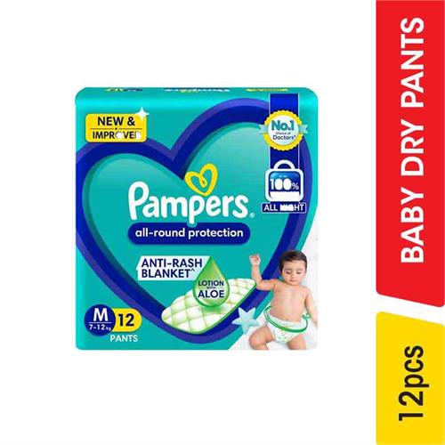 Pampers Baby Dry Pants, M - 11.00 pcs