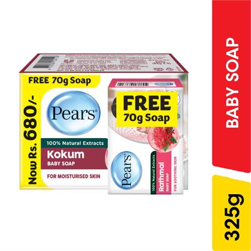 Pears Naturals Kokum Baby Soap Multipack - 325.00 g