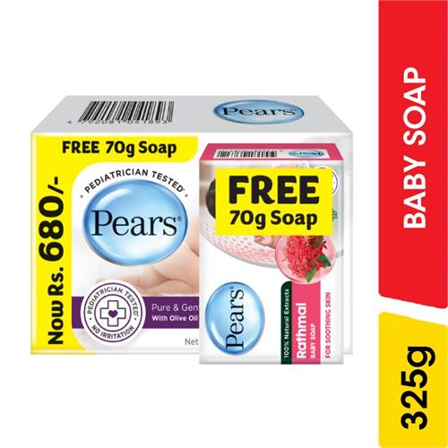 Pears Pure & Gentle Baby Soap Multipack - 325.00 g