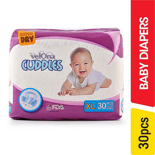 Velona Cuddles Baby Diapers,XL - 30.00 pcs
