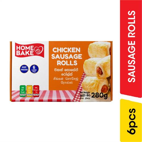 Home Bake Chicken Sausage Rolls - 6.00 pcs