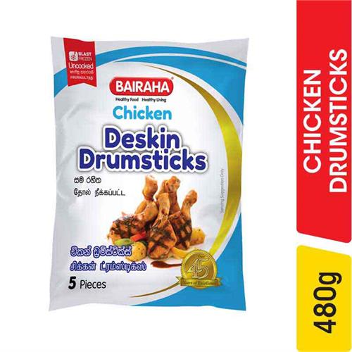 Bairaha De Skinned Chicken Drumsticks - 480.00 g