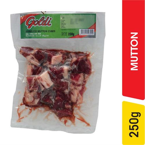 Goldi Boneless Mutton Cubes - 250.00 g