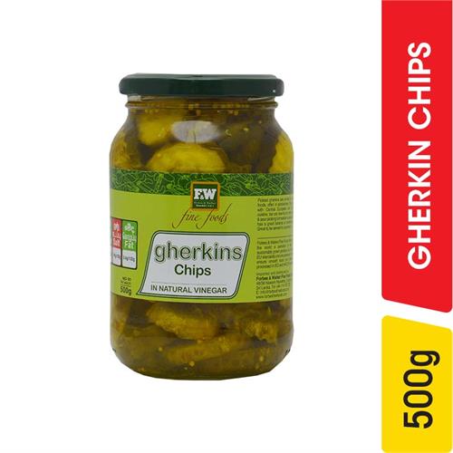 F&W Gherkin Chips - 500.00 g