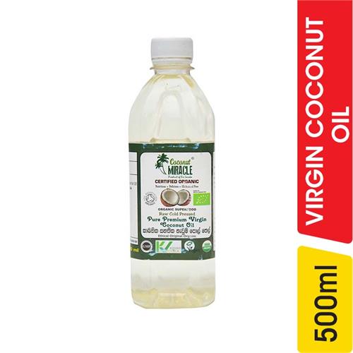 Coconut Miracle Pure Premium Virgin Coconut Oil - 500.00 ml