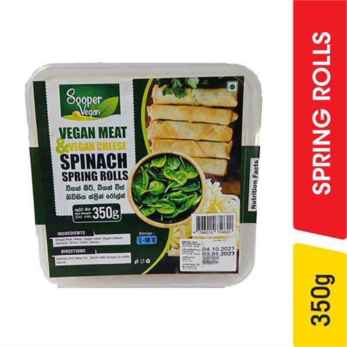 Sooper Vegan Spinach Spring Rolls - 350.00 g