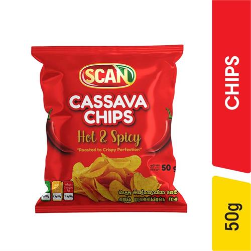Scan Cassava Chips Hot & Spicy - 50.00 g