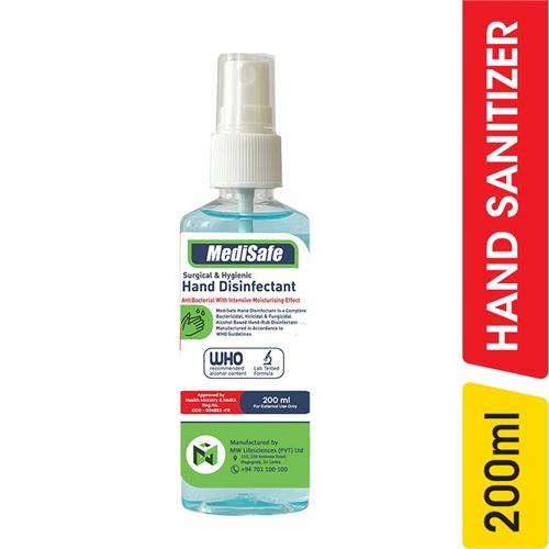 Medisafe Hand Sanitizer Spray - 200.00 ml