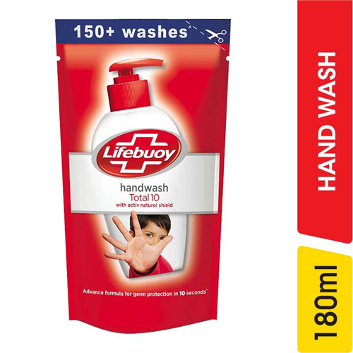 Lifebuoy Hand Wash Pouch Total - 180.00 ml