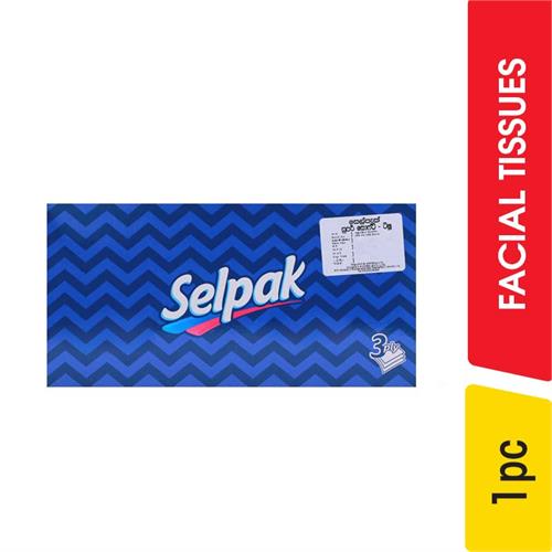 Selpak 3ply Facial Tissues - 100.00 pcs